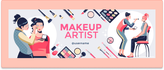 Makeup artist illustration